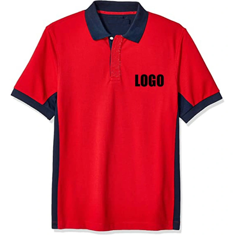 Men S Short Sleeve Color Block Performance Pique Polo Shirt