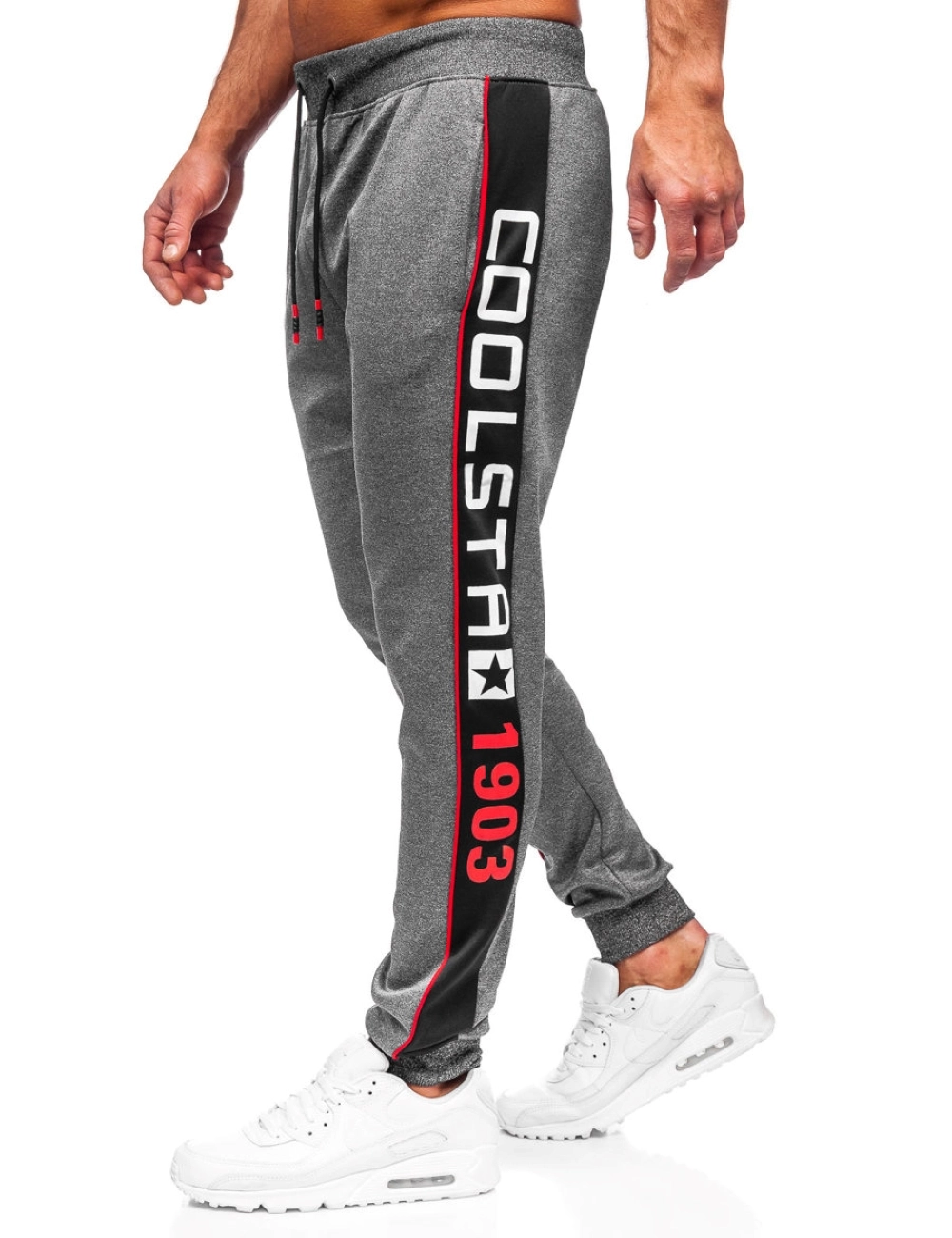 Men's Sweatpants & Trousers Streetwear Style Gym Use with 100% Polyester Customized Logo Printed