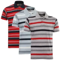 Men S Yarn Dye Mercerised Cotton Men S Cotton Spandex Single Jersey Stripe Polo Shirt