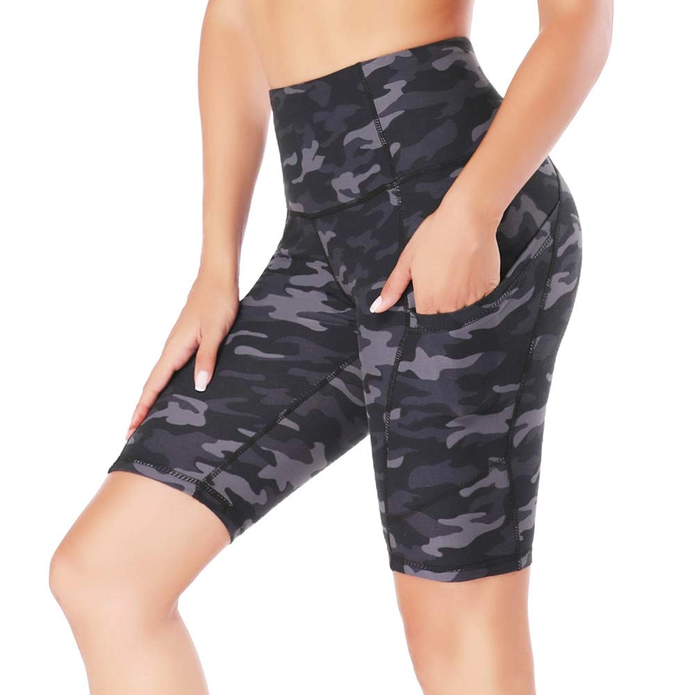 Shorts with Pockets Workout Sports Athletic Running Biker Yoga Shorts High Quality Shorts Customize Printed