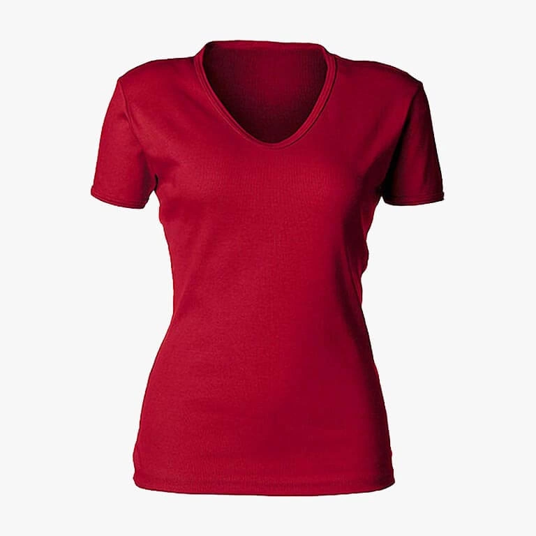 Wholesale-Ladies-V-Neck-T-Shirts-Supplier