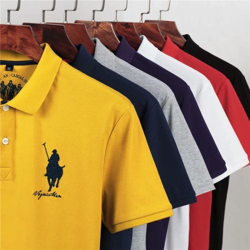 wholesale Small MOQ Custom Men Polo Shirt Printing Bulk Blank Polo t-shirts